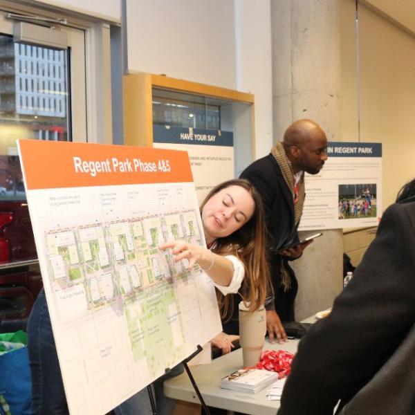 Residents received progress updates on Phases 1-5 of TCHC’s revitalization project, including updates from TCHC’s developer partners, Daniels (Phases 1-3) and Tridel (Phases 4-5). 