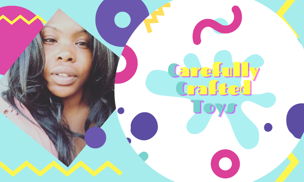 Ritesha Thomas, 29, founder of Carefully Crafted Toys, and the Carefully Crafted Toys logo