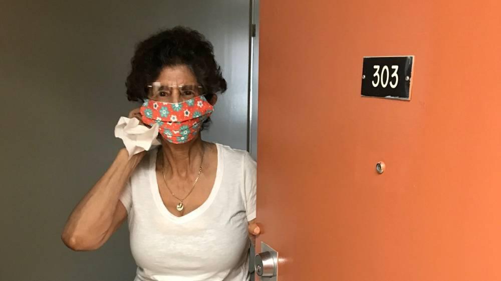 Senior tenant living in the Seniors Housing Unit portfolio receives free reusable face mask delivered to their door.